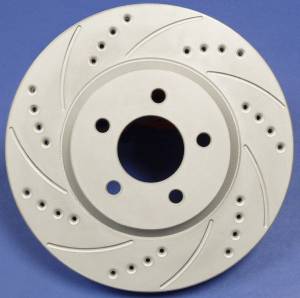 SP Performance - 2006-2007 MazdaSpeed 6 SP Performance Rear Drilled And Slotted Brake Rotors ZRC Finish (2)