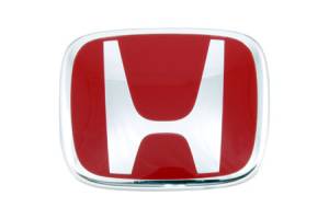 Honda (JDM) - 2016+ Honda Civic Sedan JDM Honda Red H Badge (Front and Rear) FC2001_FC2002_Combo