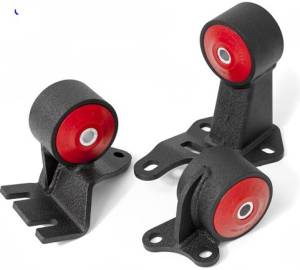 Innovative Mounts - 1988-1991 Honda Civic and CRX Innovative Steel Conversion Mount Kit (B-Series/Cable) - 95A RED