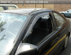 WeatherTech - 1996-2000 Honda Civic Coupe/HB WeatherTech Front Side Window Deflectors (Light)