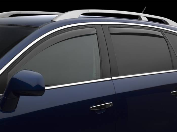 WeatherTech - 2009 Audi A4 (Rubber/Composite Window Frame) WeatherTech Front and Rear Side Window Deflectors (Light)