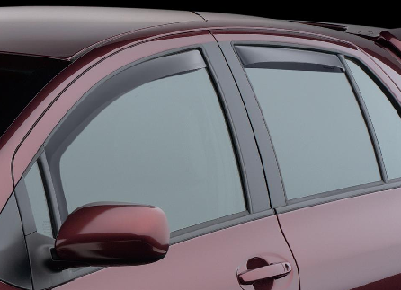WeatherTech - 2007 Toyota Yaris 5 Door WeatherTech Front and Rear Side Window Deflectors (Light)