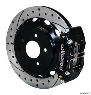 Wilwood - 2009+ Nissan 370Z Wilwood Dynapro Rear Brake Kit (Platinum E/Drilled)
