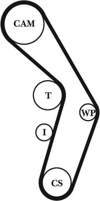 Gates - 2002-2005 Audi A4 1.8L Gates Timing Belt Component Kit W/Water Pump (Plastic Impeller)