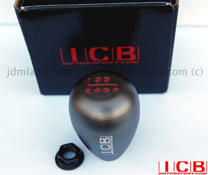 ICB - ICB Honda/Acura Tear-Drop Gunmetal Shift Knob (5-Speed)