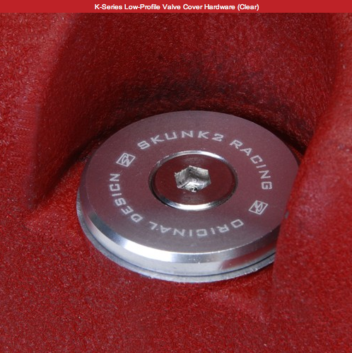 Skunk2 Racing - Honda/Acura Skunk2 K-Series Low-Profile Valve Cover Hardware (Clear)