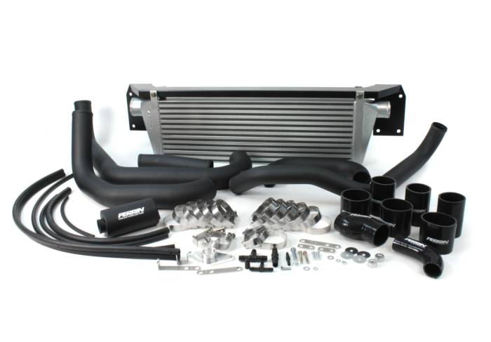 Perrin - 2002-2007 Subaru WRX and STI Perrin Boost Tube Box ONLY - Black Tubes/Black Couplers (No Intercooler)