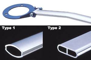 Cusco - 2002-2005 Honda Civic Si Cusco Type OS Rear Strut Bar