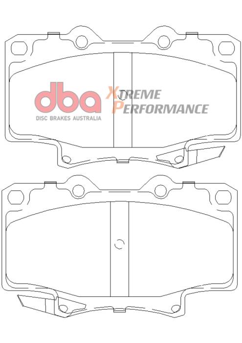 DBA - DBA 91-96 Toyota Land Cruiser XP650 Front Brake Pads DB1199XP