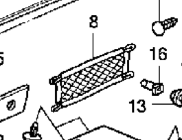 2006-2009 Honda S2000 OEM Tunnel Side Net - Graphite Black