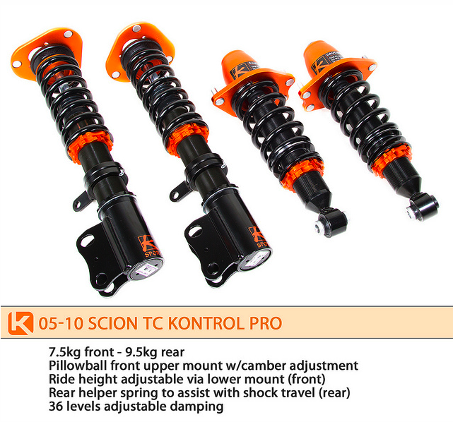 K Sport - 2005-2010 Scion tC Ksport Kontrol Pro Damper System