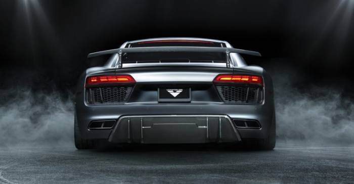 Vorsteiner - Vorsteiner 2017+ Audi R8 VRS Aero Rear Diffuser Carbon Fiber PP 2x2 Glossy VUD2150