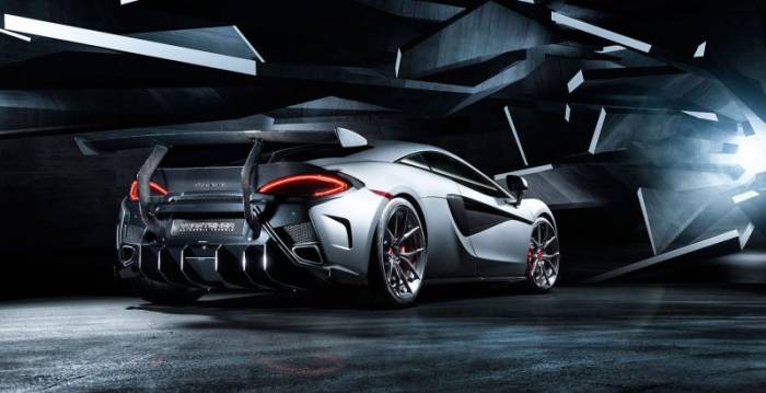 Vorsteiner - Vorsteiner Mclaren 570S 570-VX Aero Rear Bumper w/ Rear Diffuser Carbon Fiber PP 2x2 Glossy MVR1140