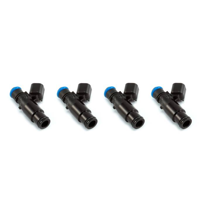 Injector Dynamics - Injector Dynamics 1700x USCAR Connector / 48mm Length / 14mm (Black) BOTTOM Adaptor - Set of 4 1700.48.14.14B.4
