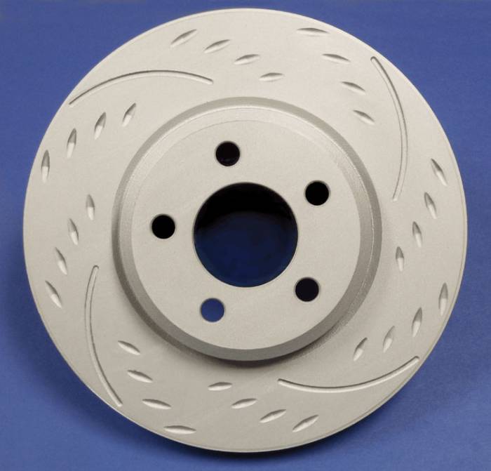 SP Performance - 2002-2003 Honda Civic Si (4 Lug) SP Performance Front Diamond Slot Brake Rotors ZRC Finish (2)