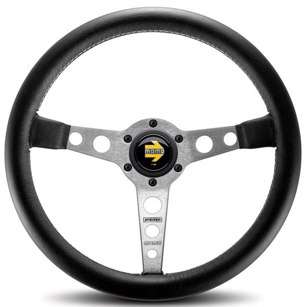 Momo - Momo Prototipo Steering Wheel (350mm/Black/Silver)
