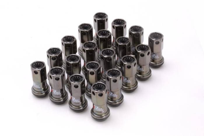Project Kics - Project Kics 12X1.50 R40 Iconix Classical Lug Nuts w/ Black Plastic Cap - 20 - No Locks WRIF01CK