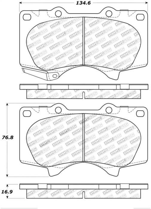 StopTech - Brake Pads W/Hrdwr 308.09760