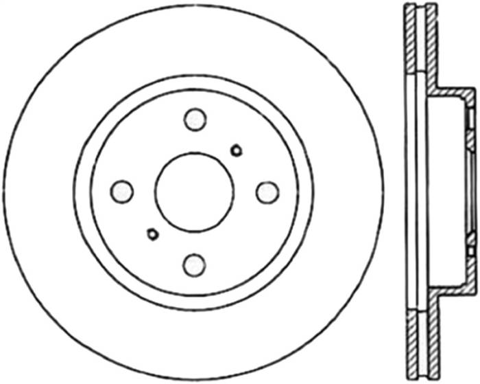 StopTech - CRYOSPORT SLOT ROTOR 126.44047CSL