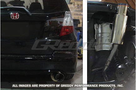Greddy - 2009-2014 Honda Fit Greddy Racing Ti-C Cat Back Exhaust System