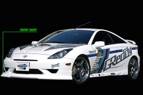 Greddy - 2003-2005 Toyota Celica Greddy GRacer Front Lip Spoiler