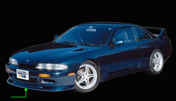 Greddy - 1995-1998 Nissan 240SX Greddy GRacer Front Lip Spoiler