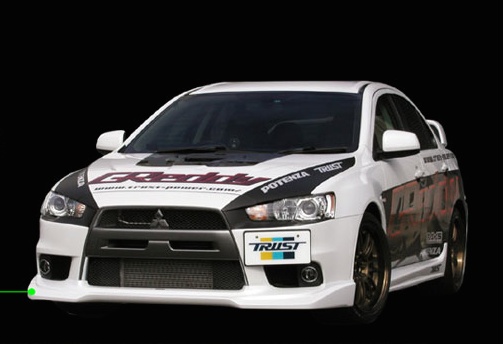 Greddy - 2008 Mitsubishi Evolution X Greddy GRacer Front Lip Spoiler