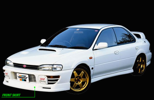Greddy 1998-2001 Subaru Impreza 2.5RS Greddy GRacer Front Lip