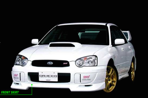 Greddy - 2004-2005 Subaru WRX Greddy GRacer Front Lip Spoiler