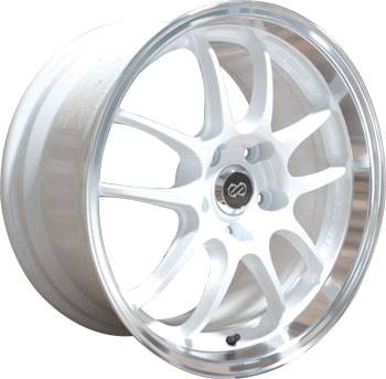 Enkei - Enkei Lightweight Racing Series Wheel PF01SS 17x9 5x114.3 (60mm Inset) - White w/ Machined Lip