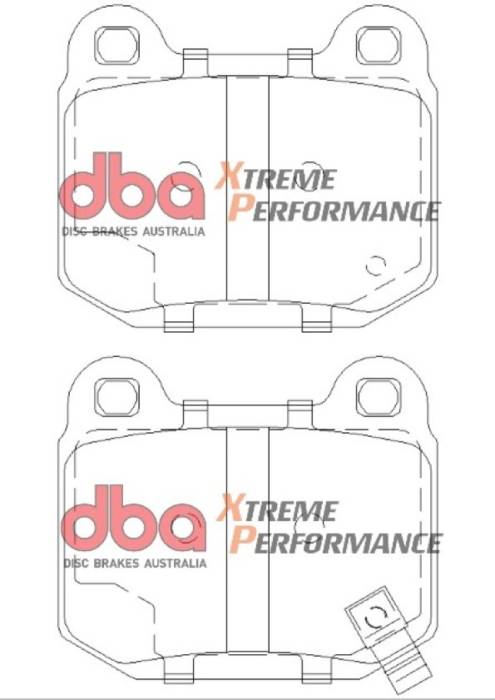 DBA - DBA 03-06 EVO / 04-09 STi / 03-07 350Z Track Edition/G35 w/ Brembo XP650 Rear Brake Pads DB1521XP