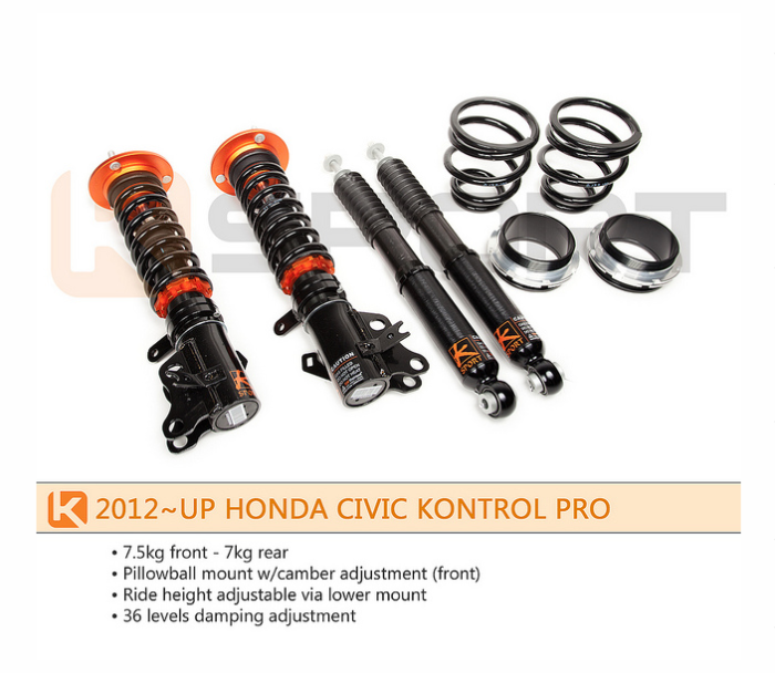 K Sport - 2012-2013 Honda Civic Si Ksport Kontrol Pro Damper System