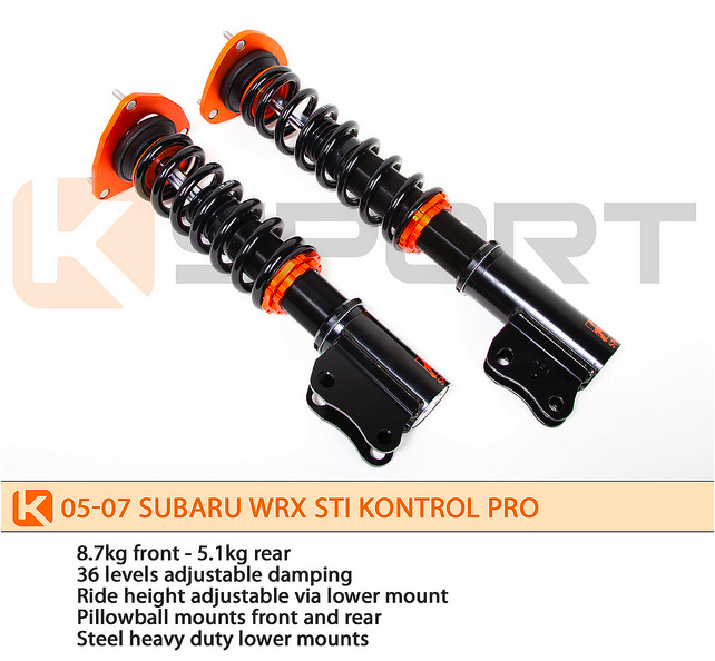 K Sport - 2005-2007 Subaru STI Ksport Kontrol Pro Damper System