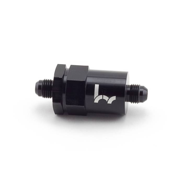 Hybrid Racing - Hybrid Racing Inline Fuel Filter -6AN to -6AN Universal (Black)