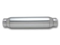 Vibrant - Vibrant Performance Bottle Style Resonator, 2.5" inlet/outlet x 12" long