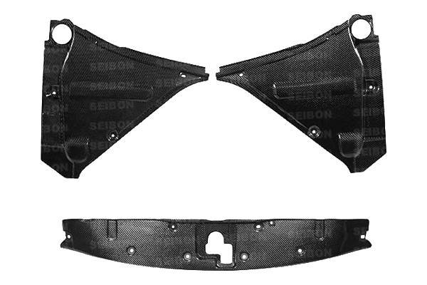 Seibon - 2009-2011 Nissan GT-R Seibon Carbon Fiber Cooling Panel Set