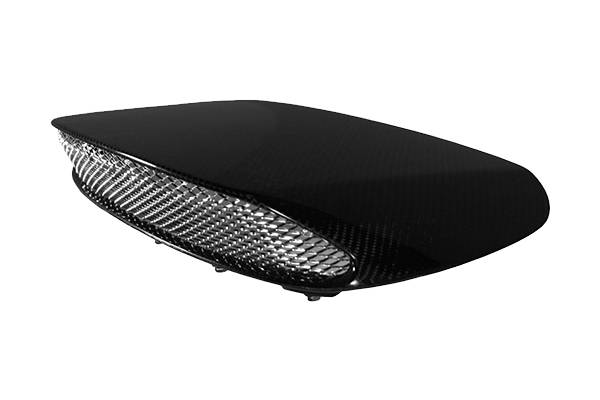 Seibon - 2008-2010 Subaru WRX and STI Seibon Carbon Fiber Hood Scoop - STI Style