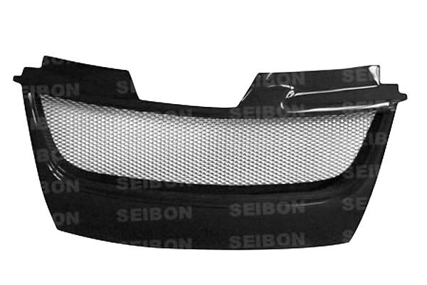 Seibon - 2006-2009 Volkswagen GTI Seibon Carbon Fiber Front Grille Shaved Emblem - TD Style