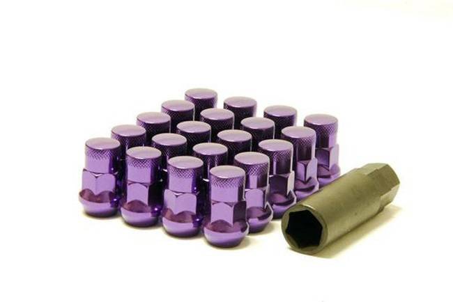 Muteki - Muteki SR35 Close Ended Lug Nuts 12 x 1.5 w/Lock Set (20pc) - Purple