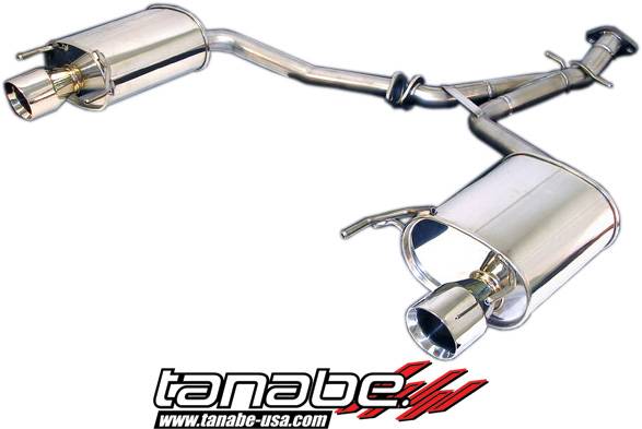 Tanabe - 2006-2009 Lexus IS 250 Tanabe Medallion Touring Dual Muffler Rear Section Exhaust