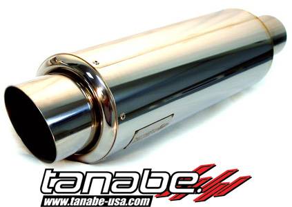 Tanabe - Tanabe Tuner Medalion Universal Muffler - 140mm ID 100mm Tip