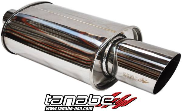 Tanabe - Tanabe Tuner Medalion Universal Hyper Muffler Canister - 100mm Tip