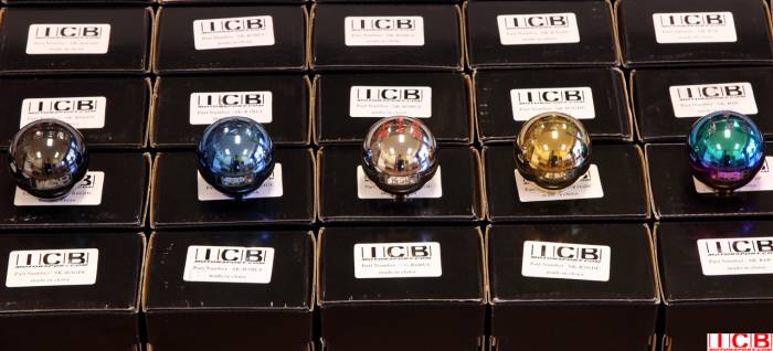 ICB - ICB Honda/Acura Round Weighted Shift Knob 6 Speed - Black Chrome