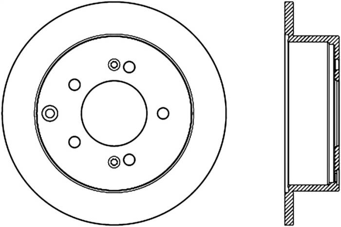 StopTech - Cross Drilled Rotor 128.50027R