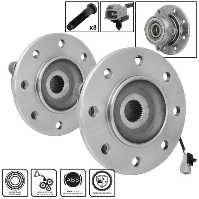 SPYDER - xTune Wheel Bearing and Hub ABS Dodge Ram 3500 98-99 - Front Left and Right BH-515068-69 9939402