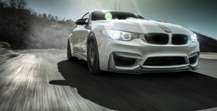 Vorsteiner - Vorsteiner BMW F8X M3/M4 VRS GTS Aero Front Spoiler Carbon Fiber PP 1x1 Glossy 4000BMV