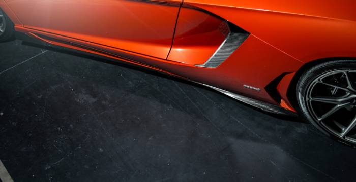 Vorsteiner - Vorsteiner Lamborghini Aventador V Aero Side Blades Carbon Fiber PP 2x2 Glossy 0703LOV