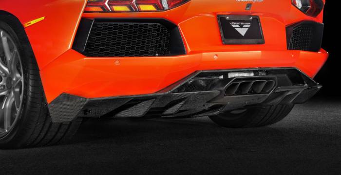 Vorsteiner - Vorsteiner Lamborghini Aventador V Aero Rear Diffuser Carbon Fiber PP 2x2 Glossy 0704LOV