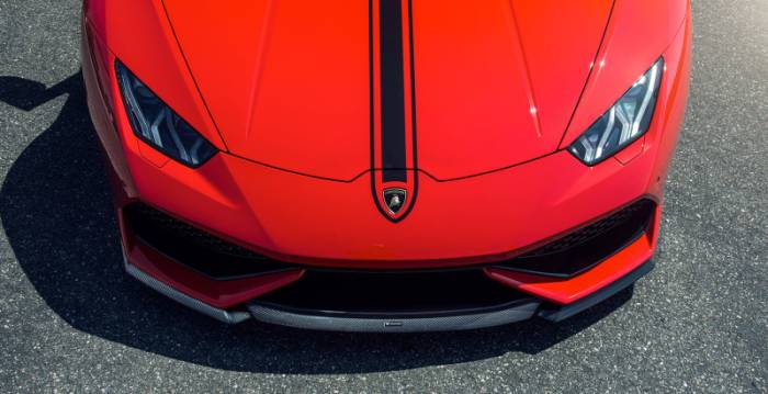 Vorsteiner - Vorsteiner Lamborghini Huracan Verona Edizione Aero Front Spoiler Carbon Fiber PP 2x2 Glossy 0900LOV