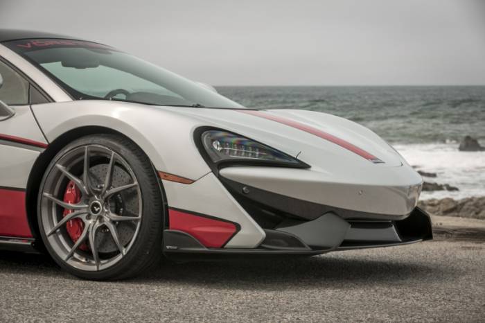 Vorsteiner - Vorsteiner Mclaren 570S VS Aero Front Splitter Carbon Fiber PP 2x2 Glossy MVR1120